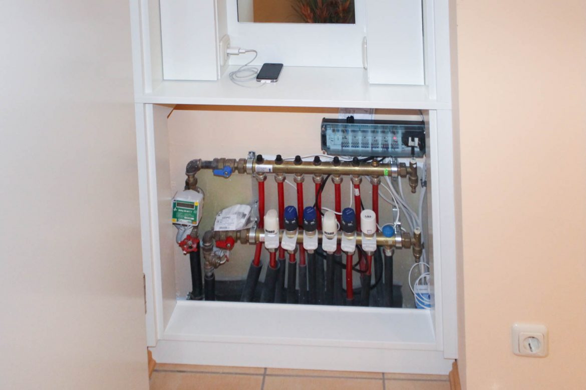 Heizverteiler verstecken