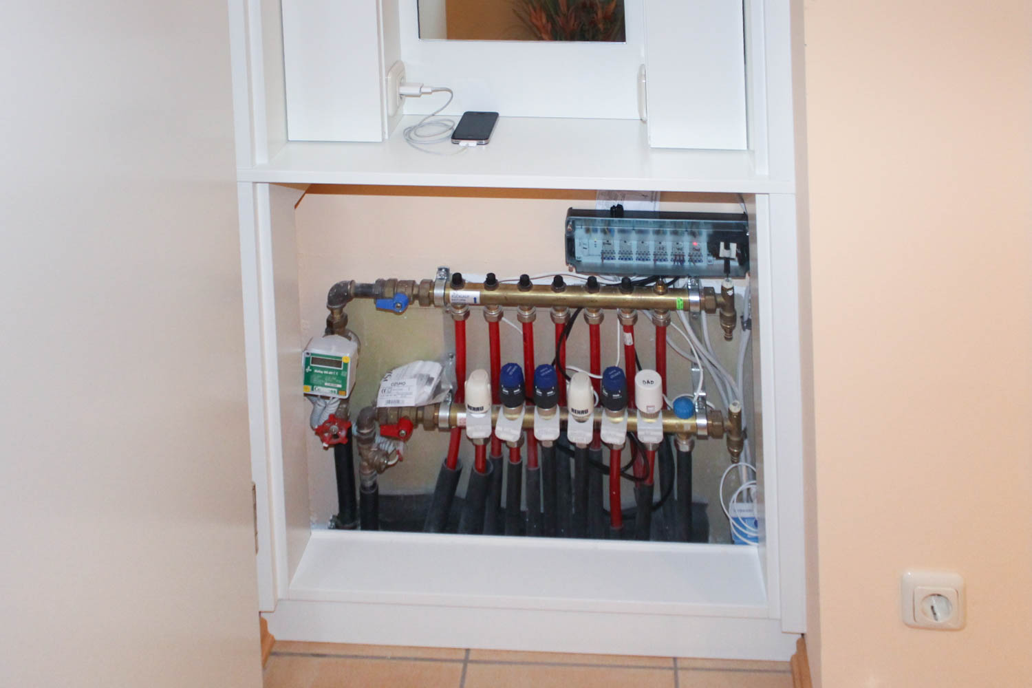 Heizverteiler vorher