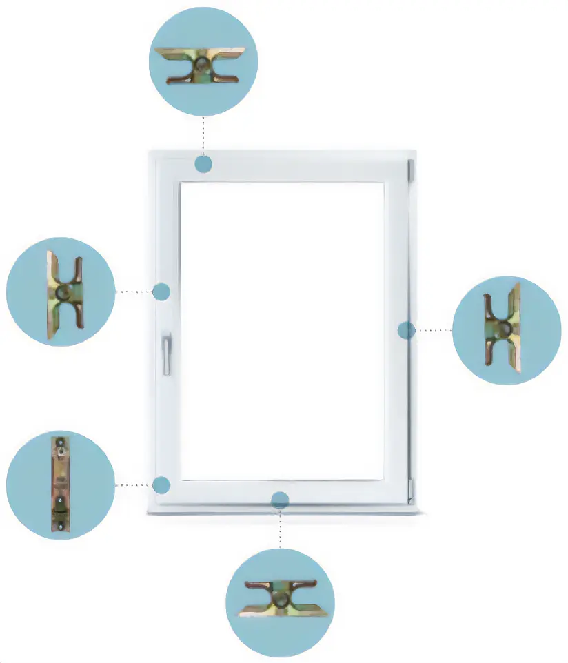 Fenster ohne Sicherheitsbeschlägen