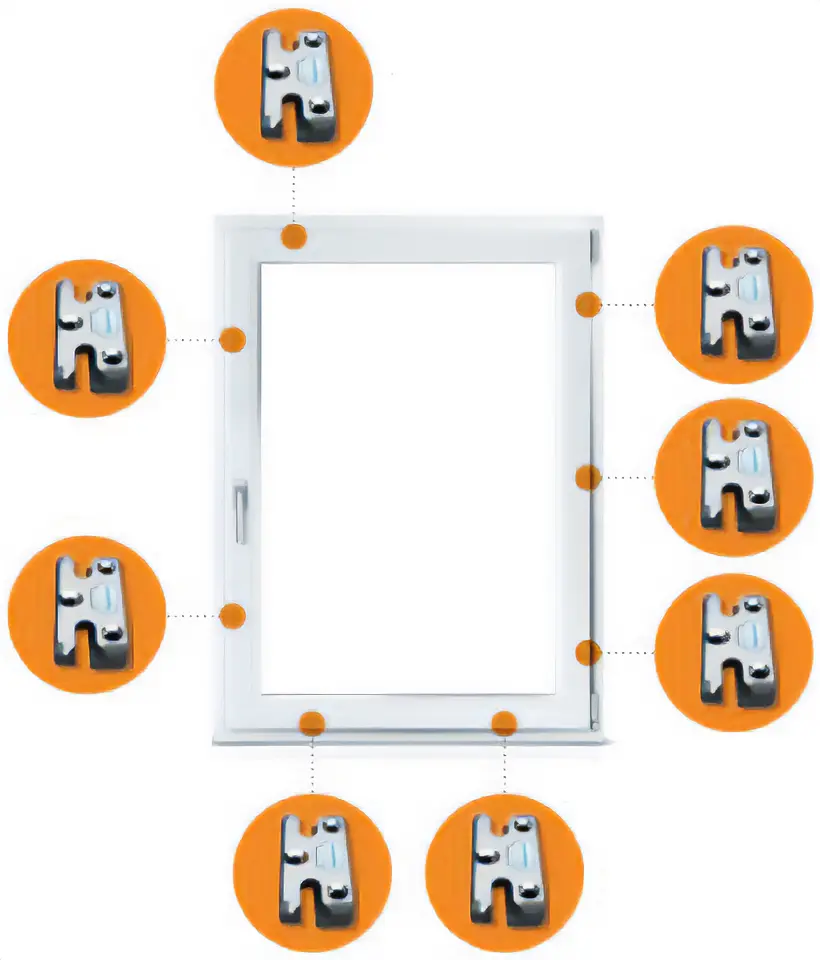 Fenster mit Sicherheitsbeschlägen